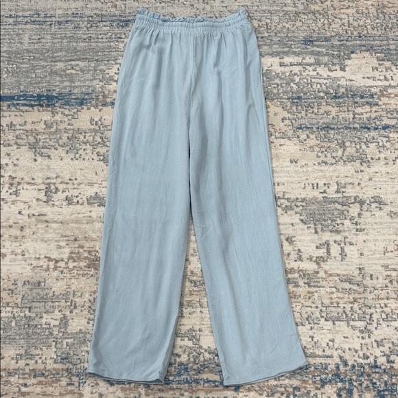 Light Blue Women's Linen Tank & Pants - Picture 6 of 6